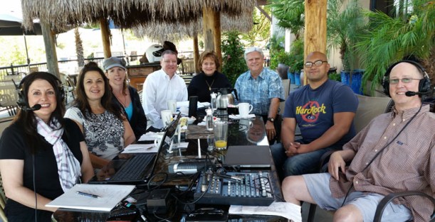 Jerry, Debbie and friends at Sacramento area restaurant.